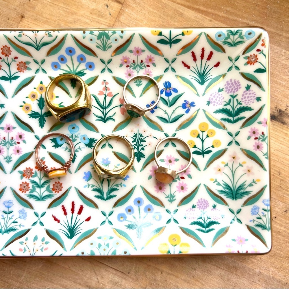 Floral Glass Mini Tray - Picture 3 of 4